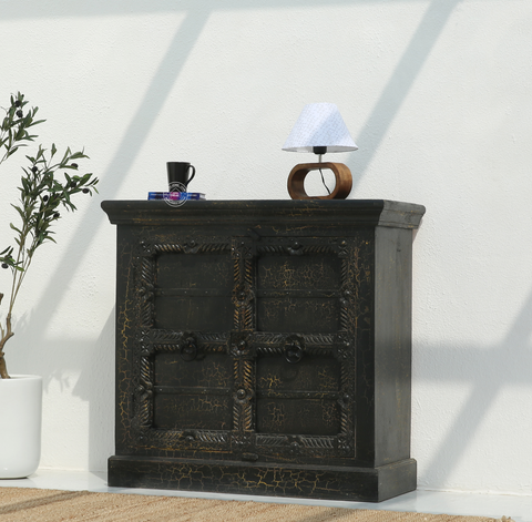 Giva wooden 2 doors Black Sideboard