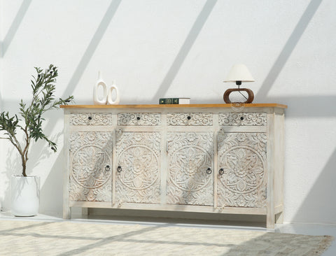 Oslo wooden 4 door 4 Drawers Sideboard (Multiple Colors Options)