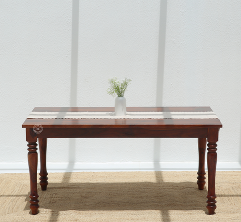 Verdura Wooden 4 Seater Dining Table – (Only Table) , Honey finish | Opelhome UAE