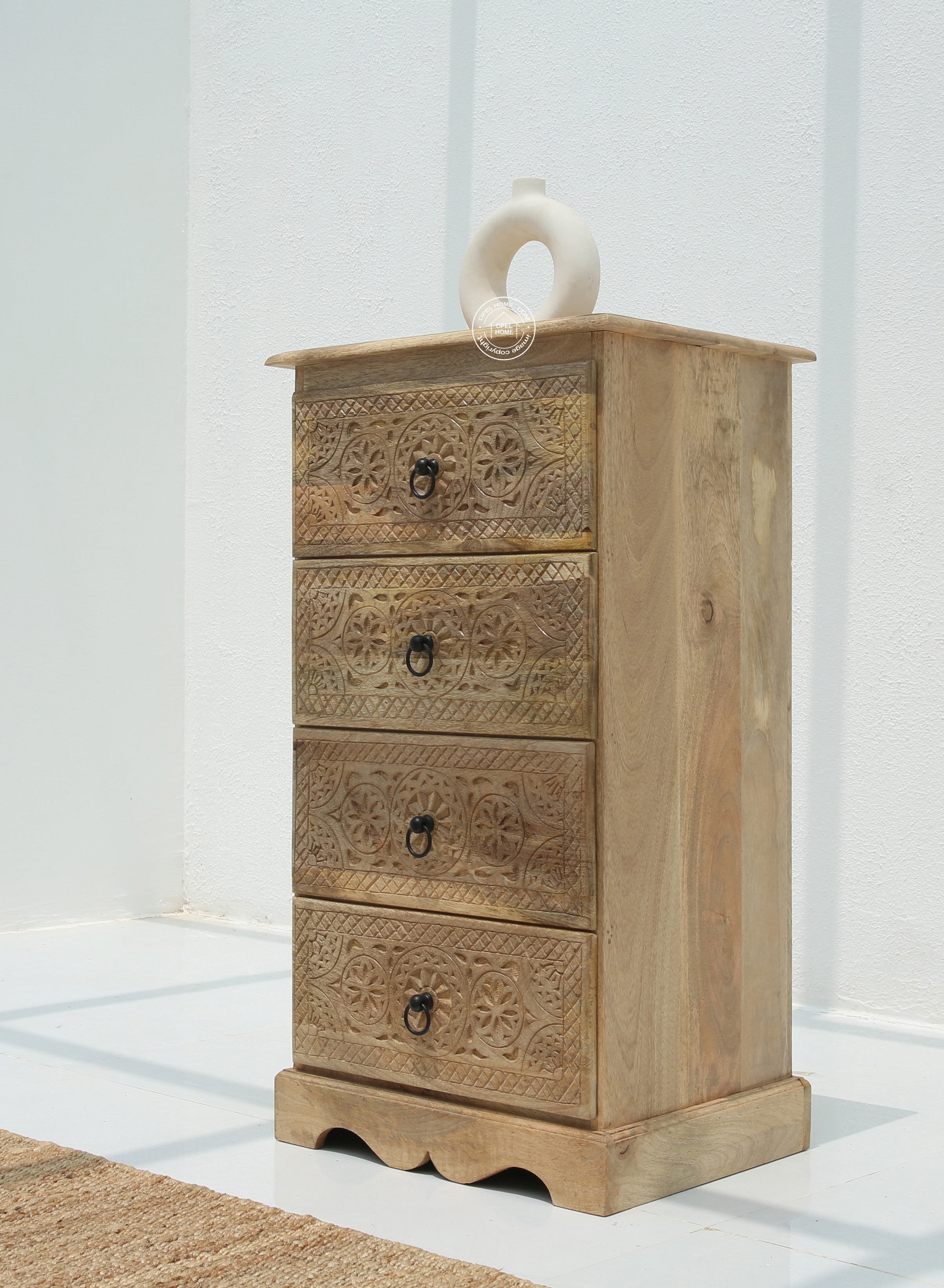 Willow Chest of Carved Drawers