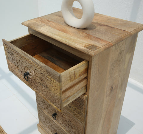 Willow Chest of Carved Drawers