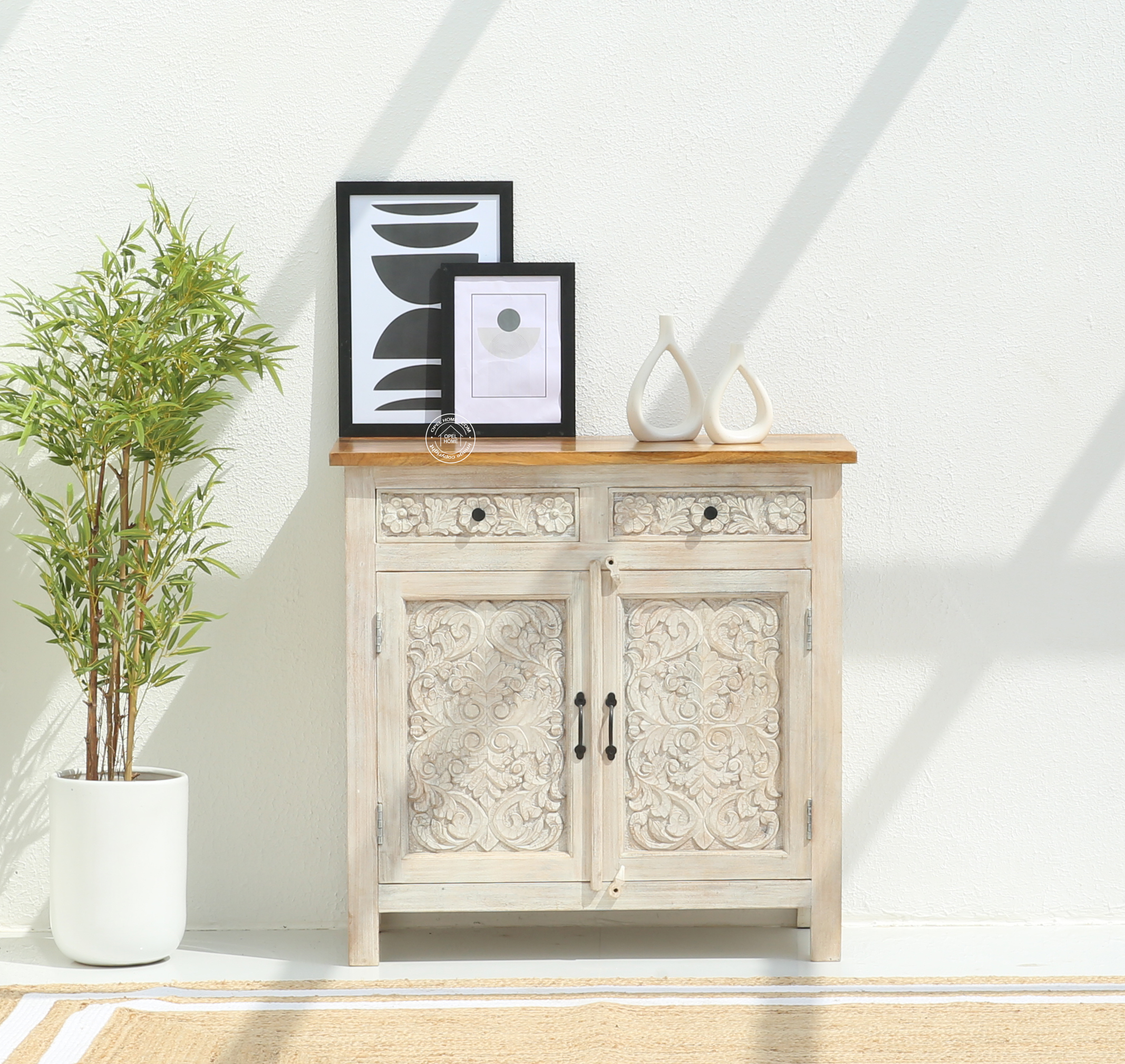 Iris wooden 2 door 2 Drawers Sideboard (Multiple Colors Options)