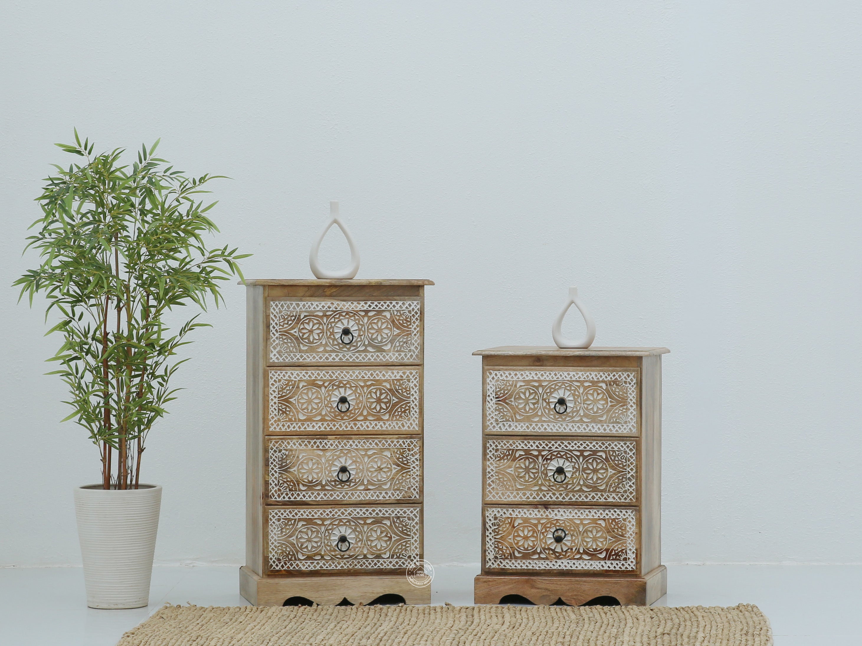 Willow Chest of Carved Drawers
