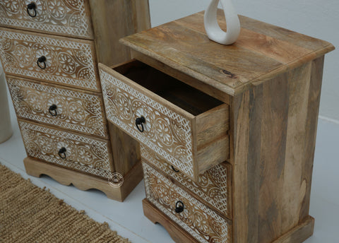 Willow Chest of Carved Drawers