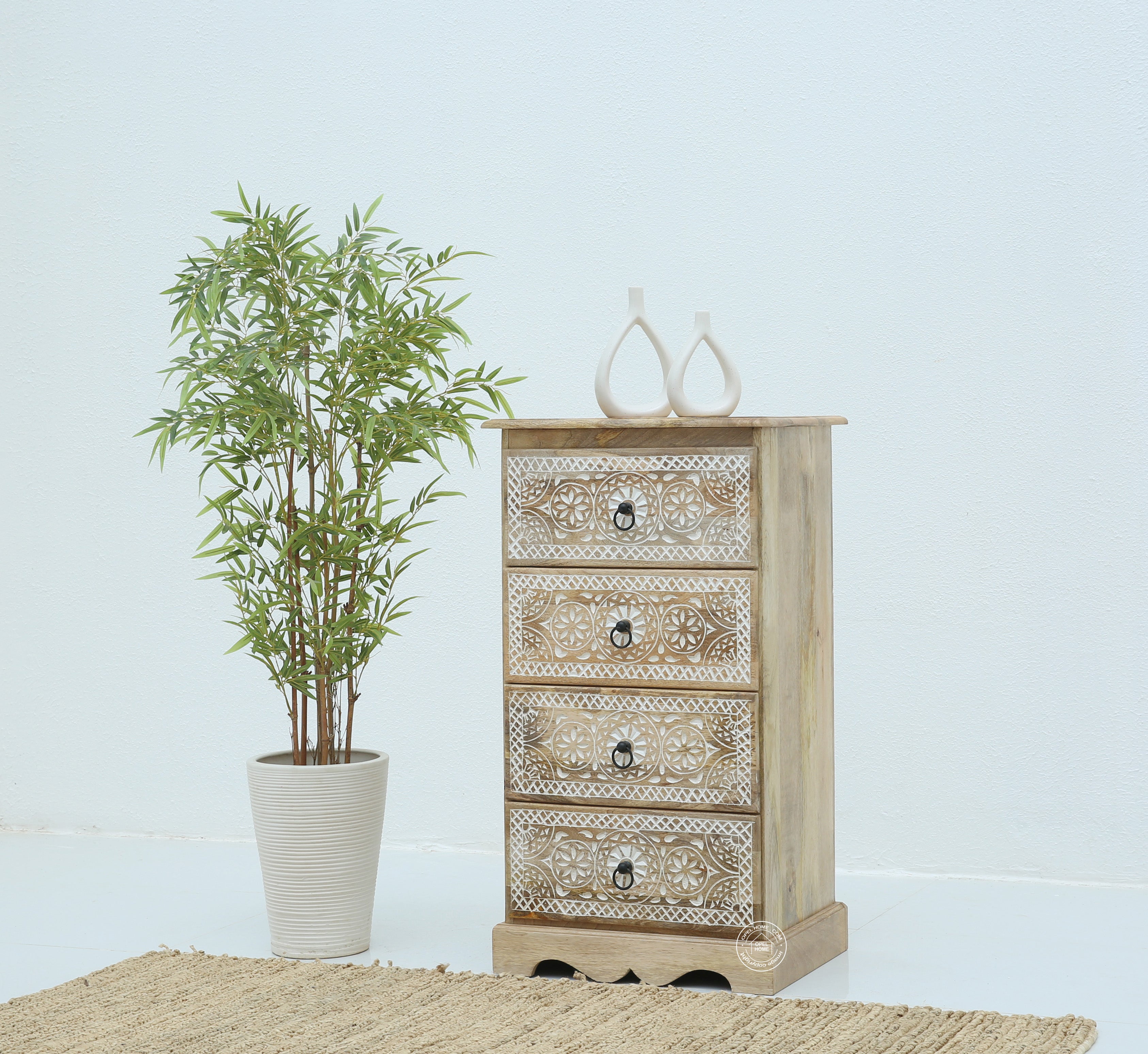 Willow Chest of Carved Drawers