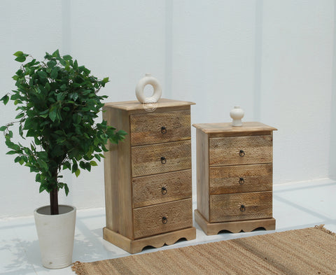 Willow Chest of Carved Drawers