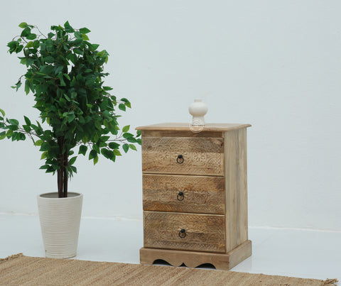 Willow Chest of Carved Drawers