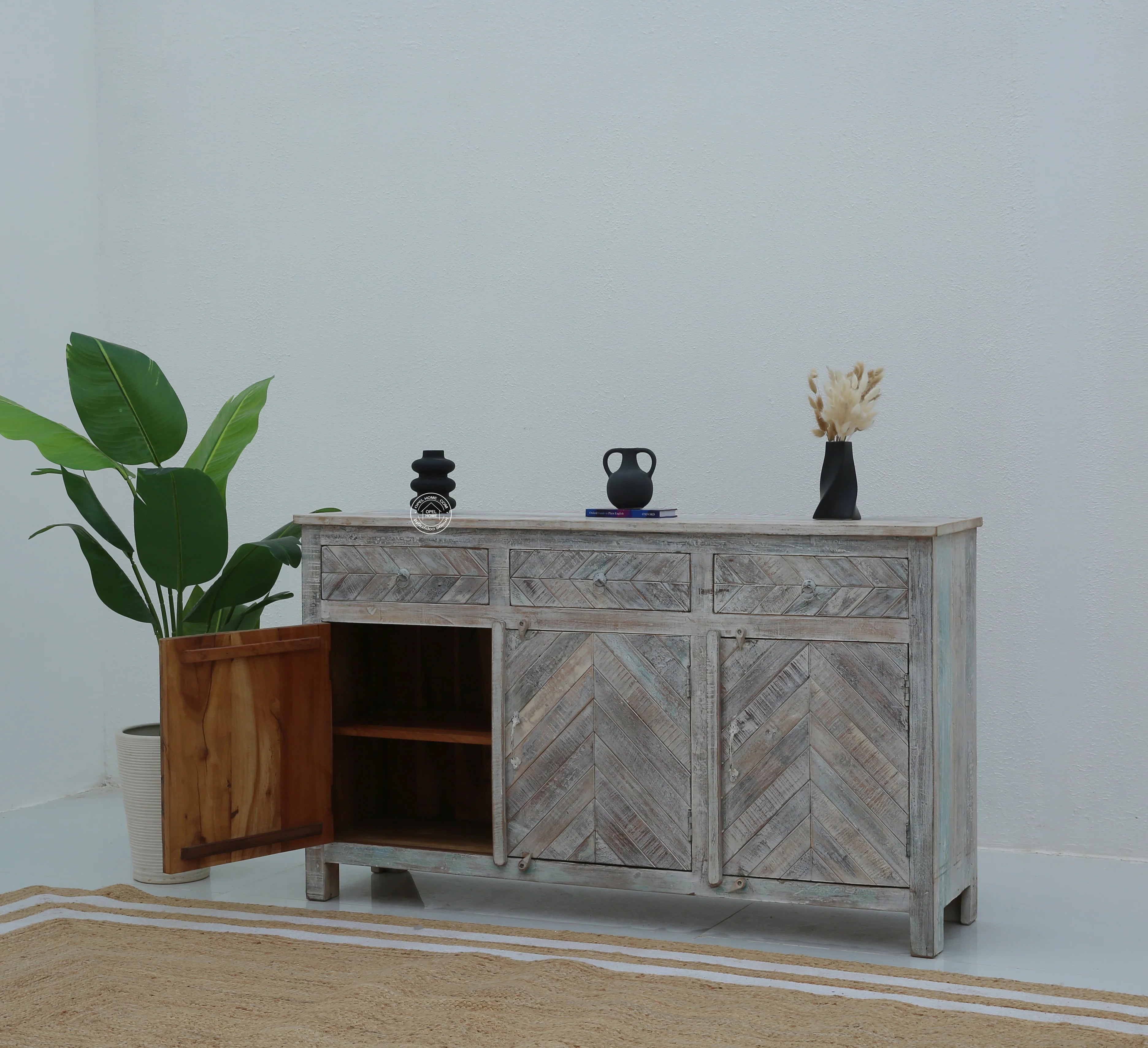 Herrin old wood 3 door 3 drawer cabinet & Sideboard