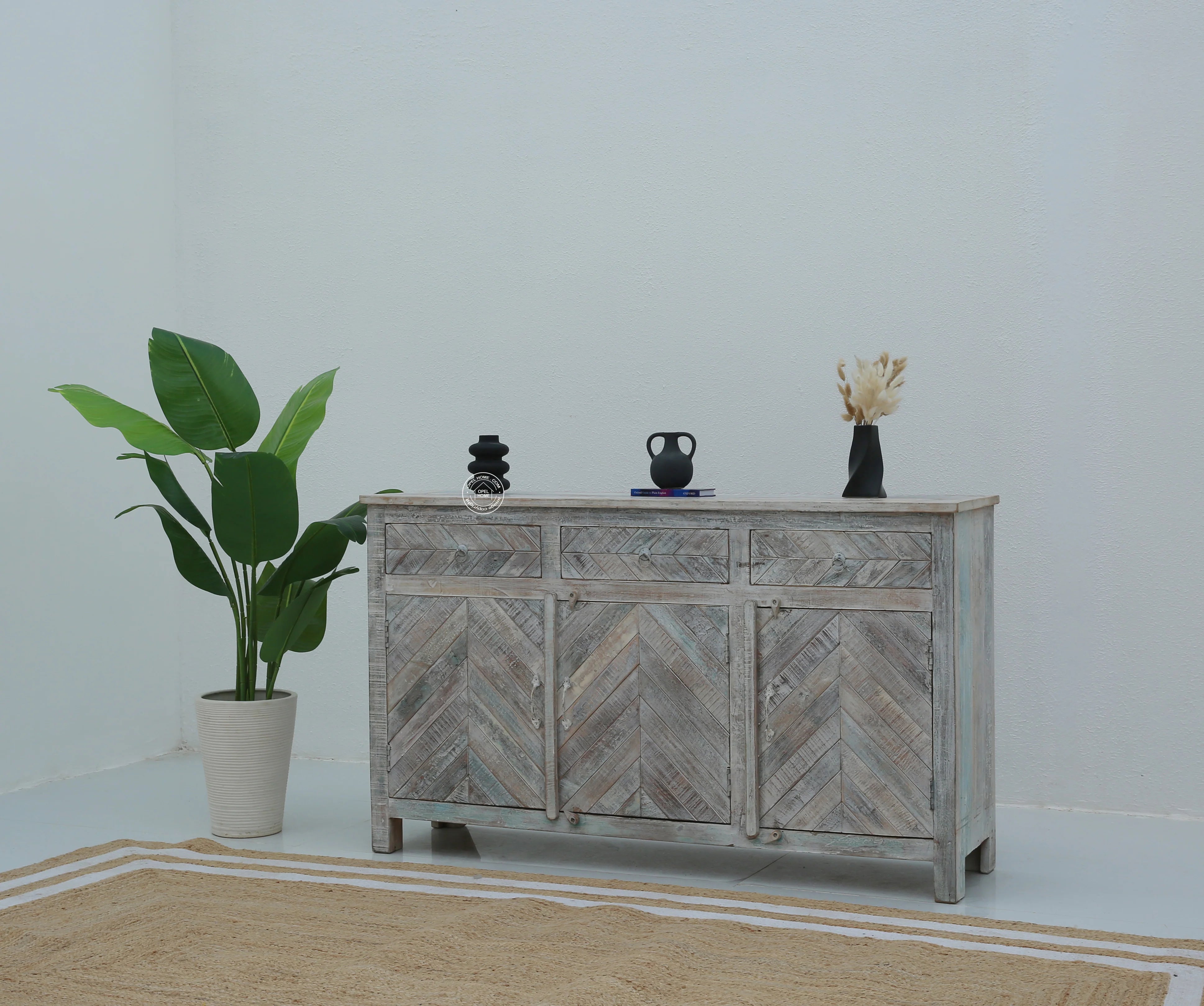 Herrin old wood 3 door 3 drawer cabinet & Sideboard