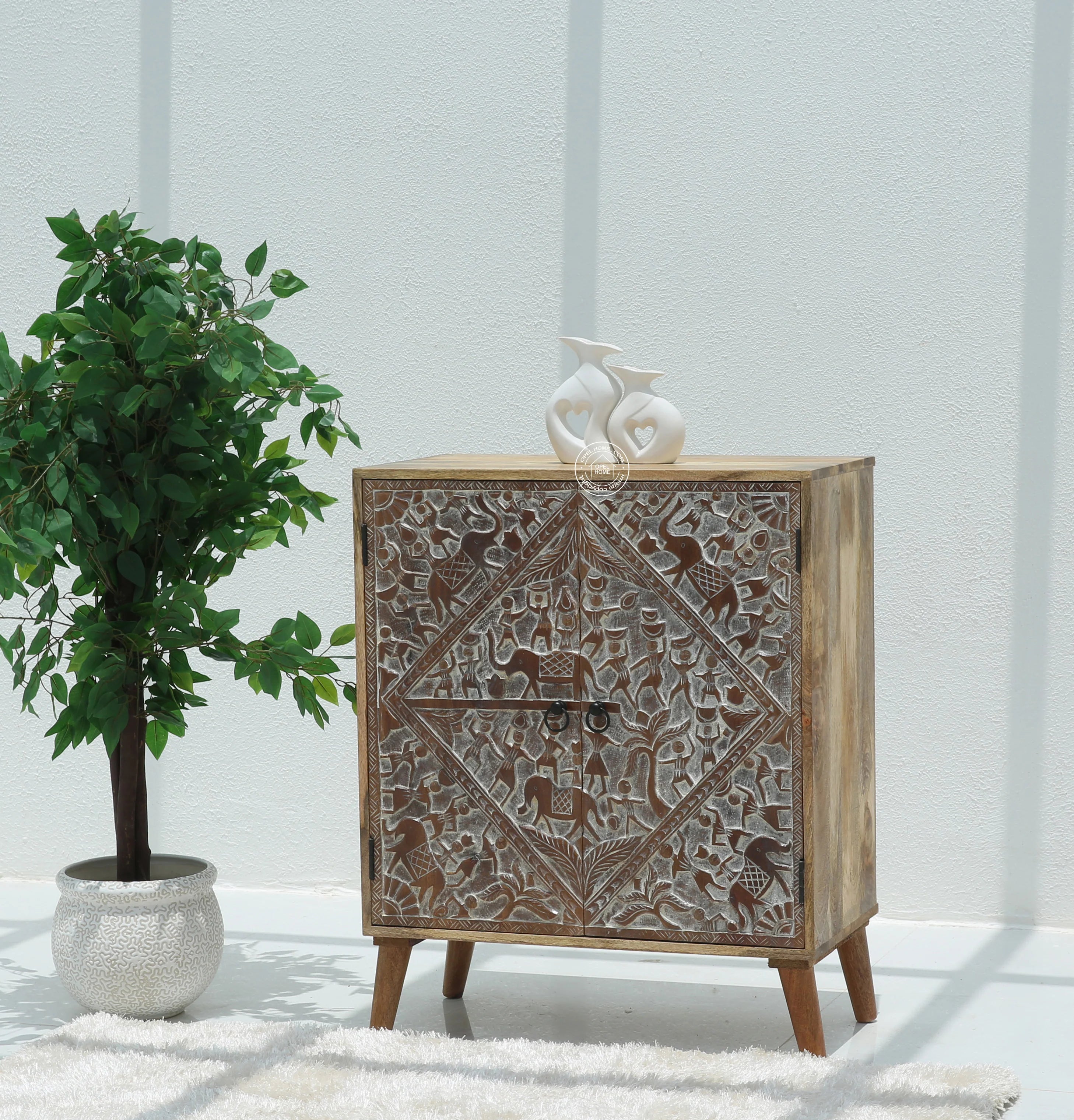Caroa Two Door wooden Sideboard & Buffet (Multiple Colors Options)