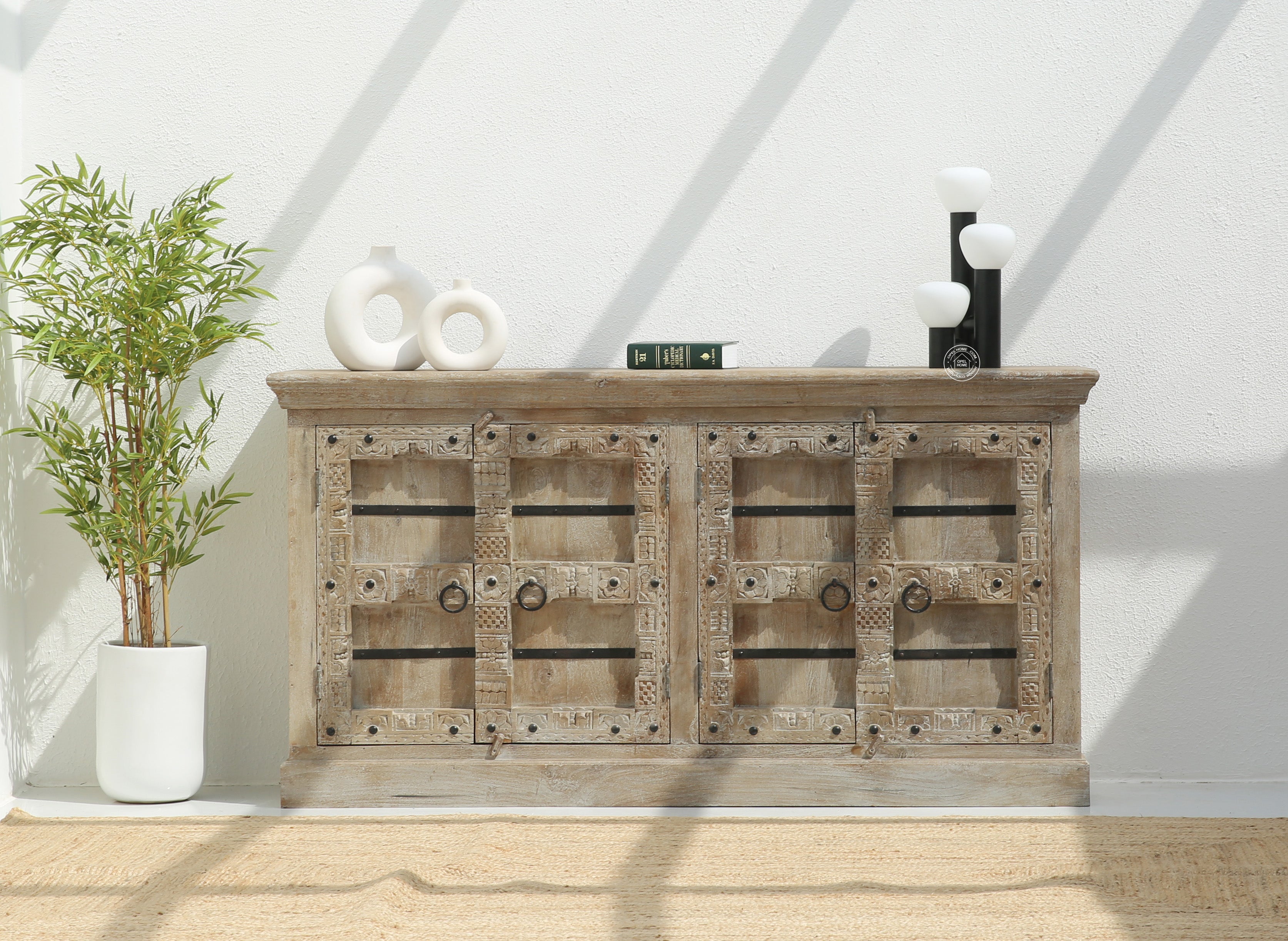 Meant wooden 4 door Sideboard