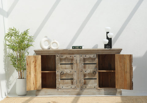 Meant wooden 4 door Sideboard