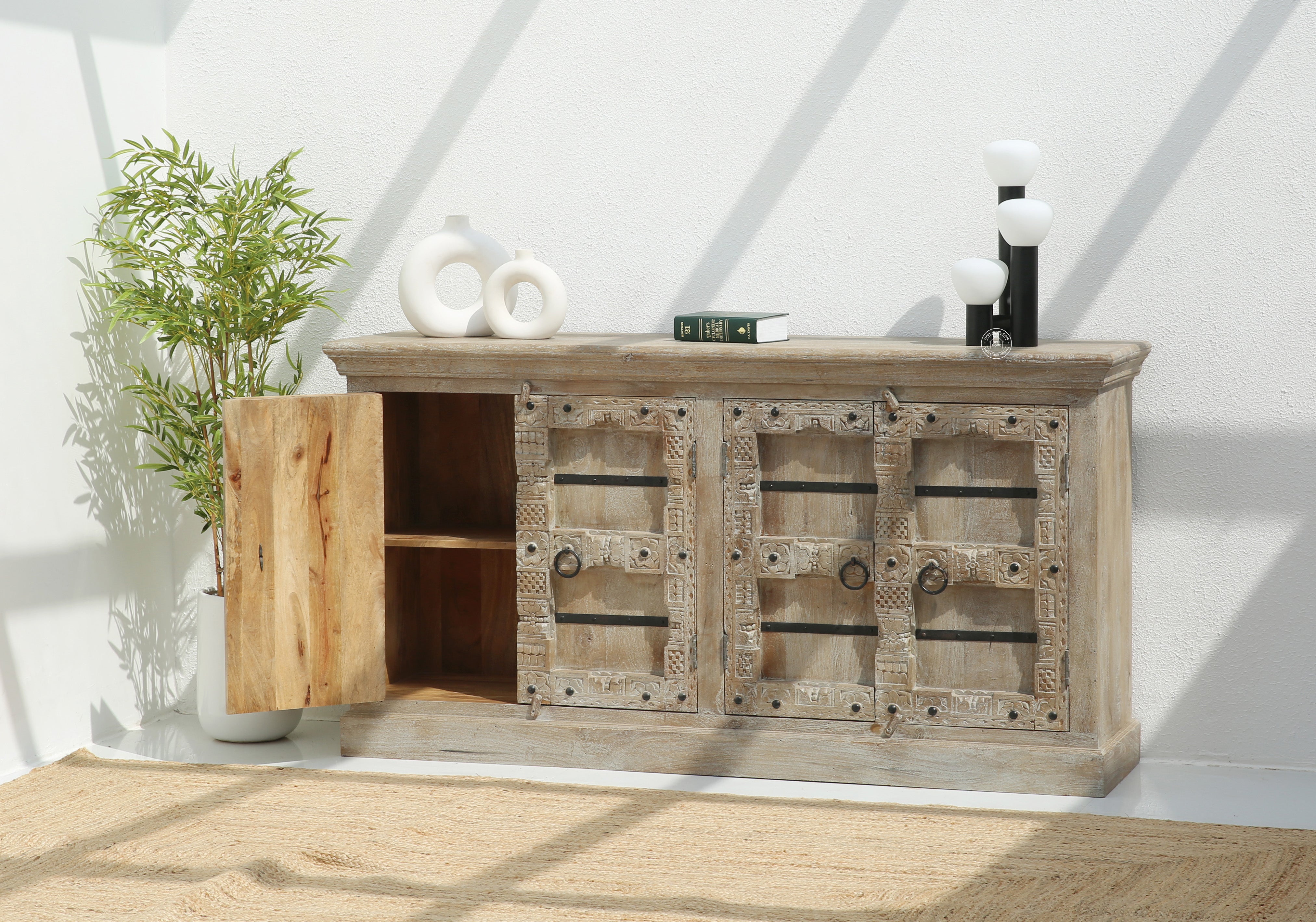 Meant wooden 4 door Sideboard