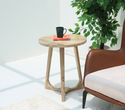 Luna wooden side table