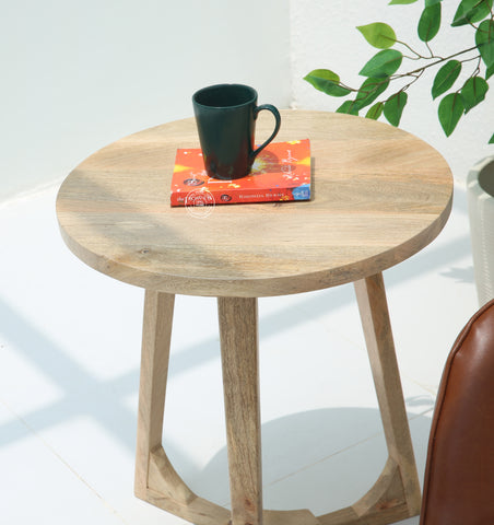 Luna wooden side table