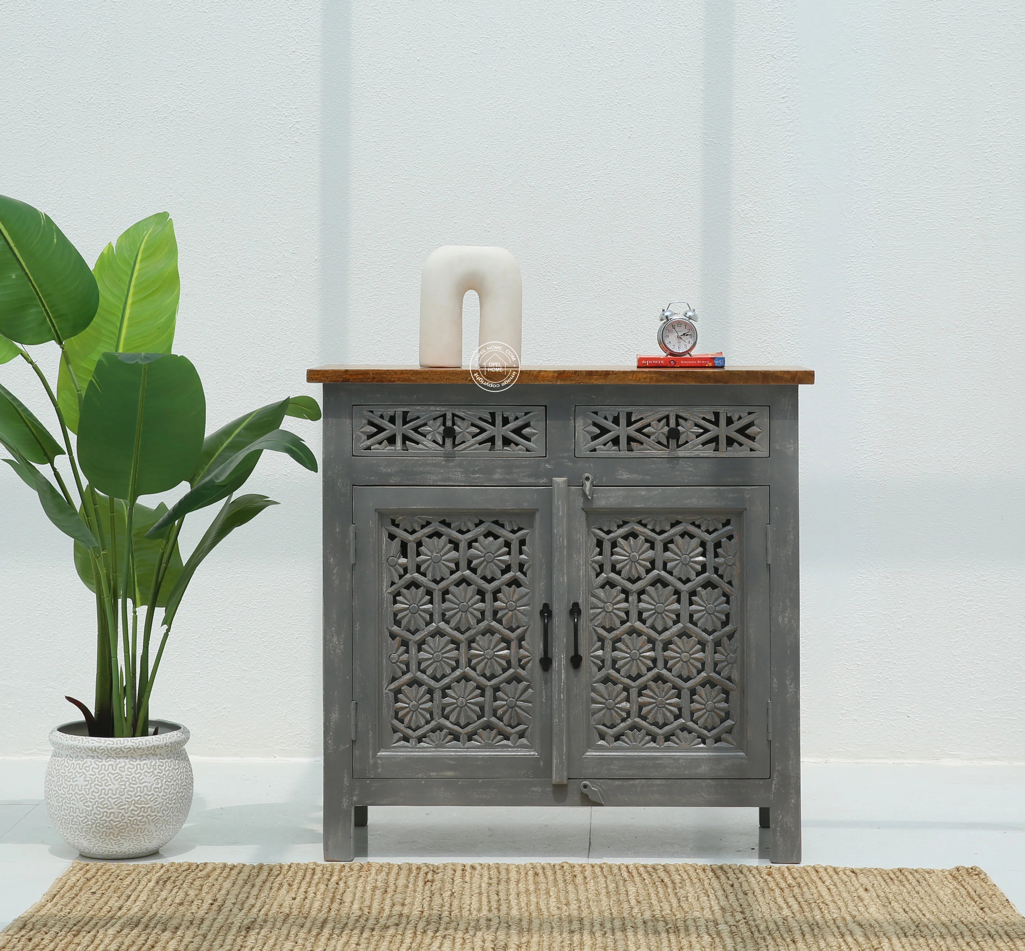 Ashara wooden 2 door 2 drawer Sideboard (Multiple Colors Options).
