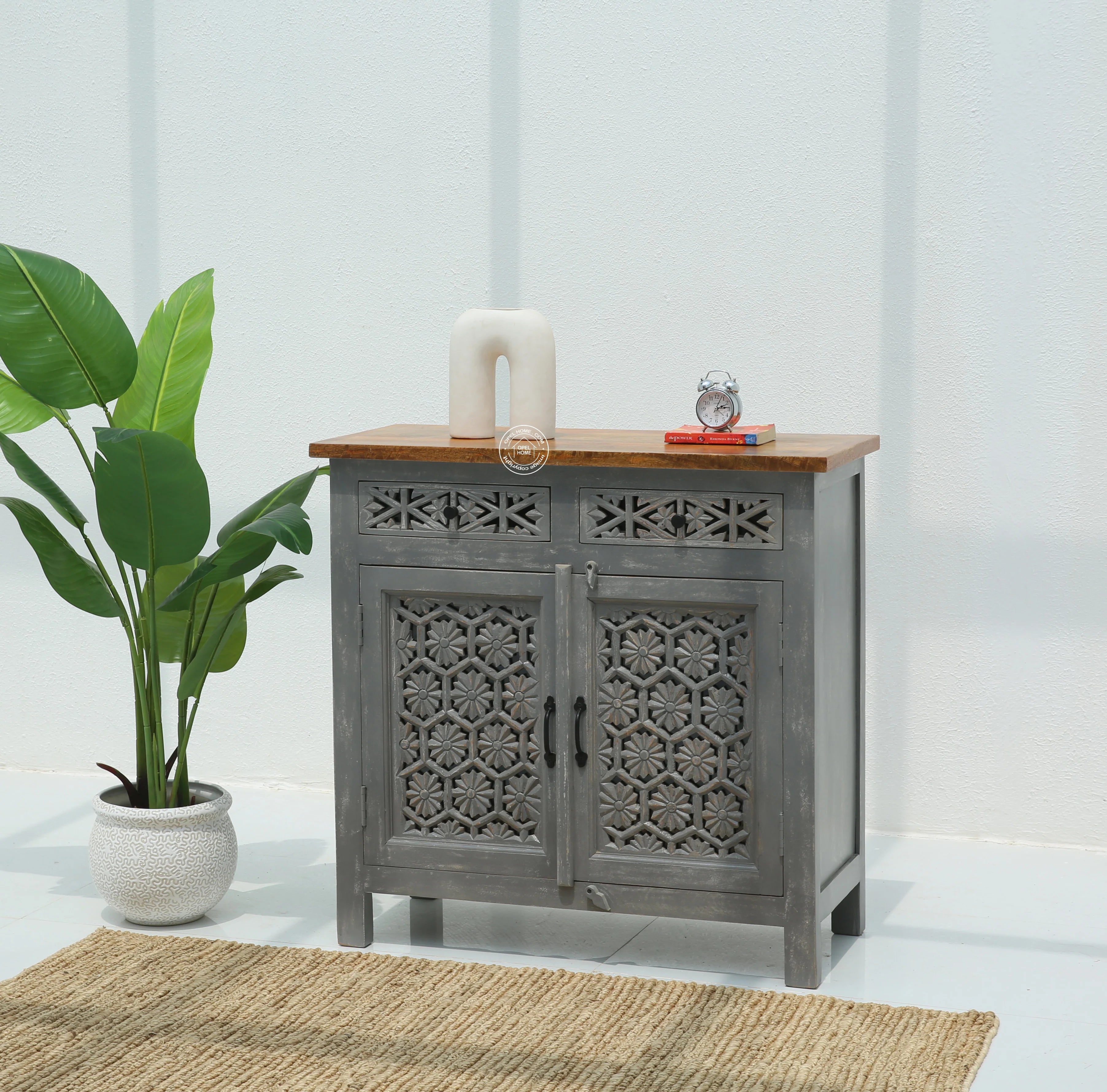 Ashara wooden 2 door 2 drawer Sideboard (Multiple Colors Options).