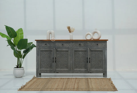 Iris wooden 4 door 4 Drawers Sideboard (Multiple Colors Options)