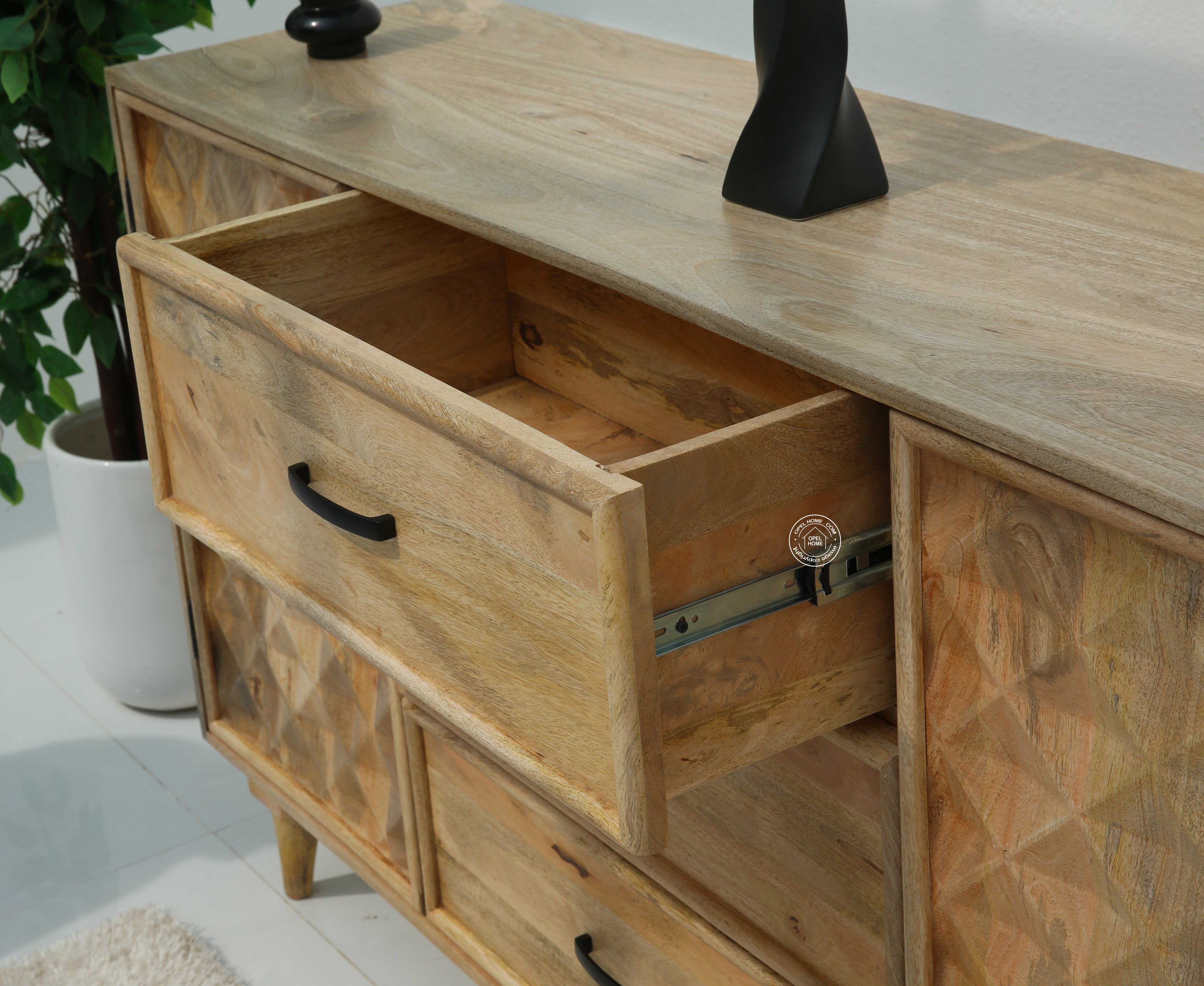 Aeris wooden  3 Drawers & 2 Doors Sideboard