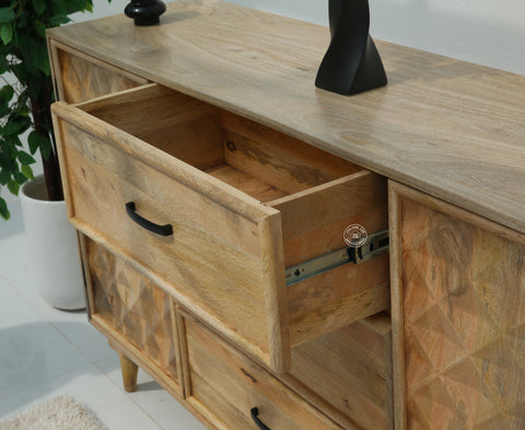 Aeris wooden  3 Drawers & 2 Doors Sideboard