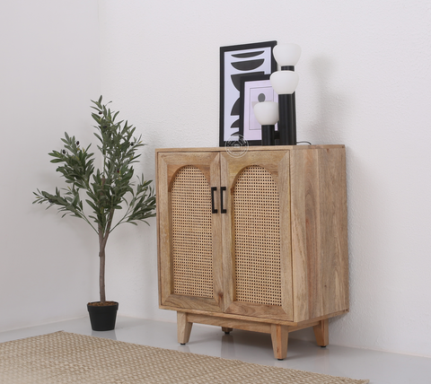 Camel Rattan wooden Cabinet and Sideboards