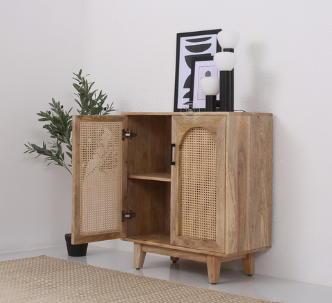 Camel Rattan wooden Cabinet and Sideboards