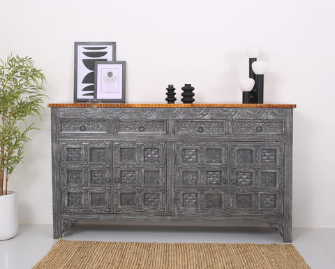 Berry Wooden 4 door 4 drawer Sideboard (Multiple Colors Options).