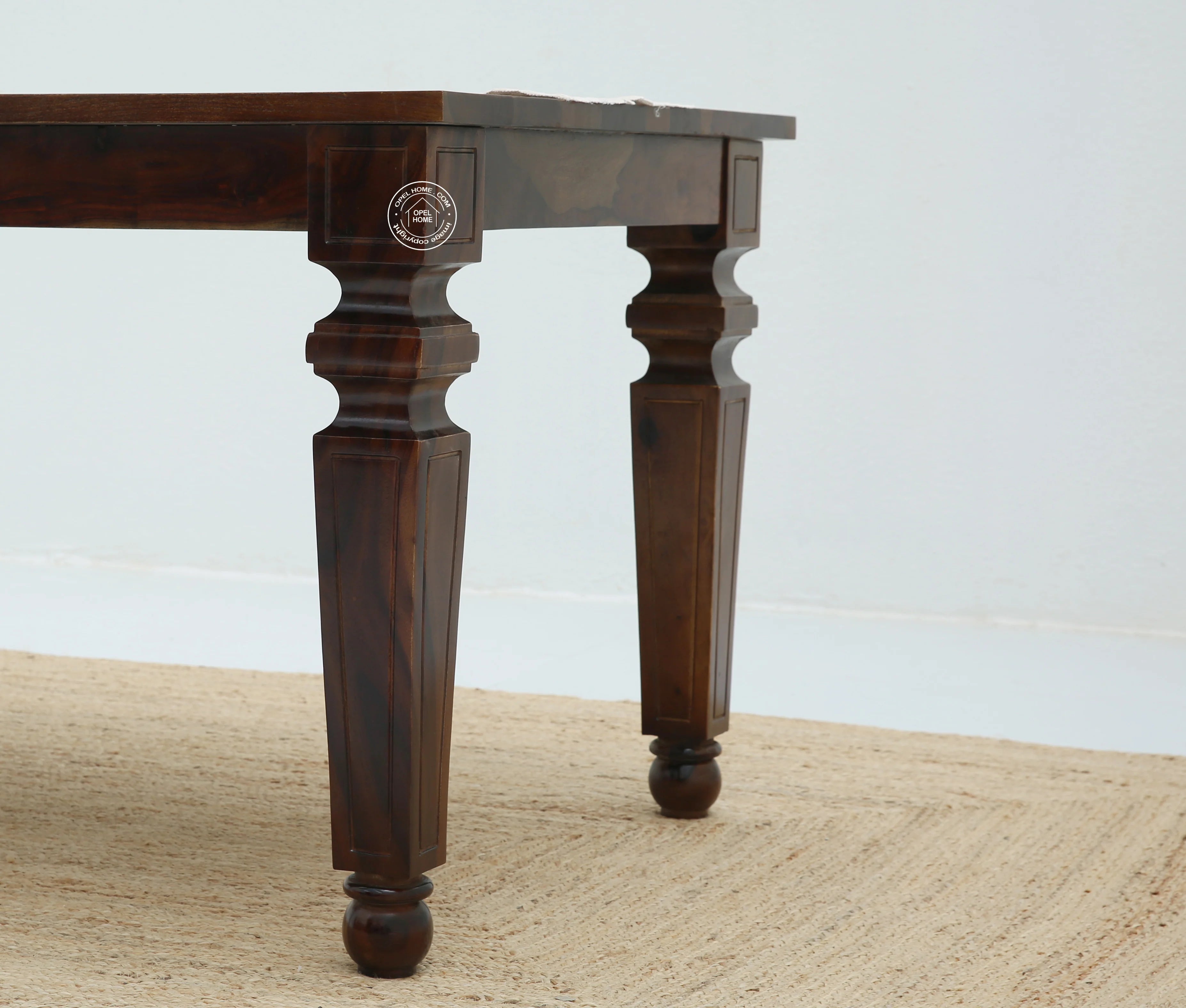 Sunset Wooden 6 Seater Dining Table –  Multiple Colors (Only Table) | Opelhome UAE