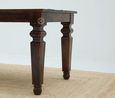 Sunset Wooden 6 Seater Dining Table –  Multiple Colors (Only Table) | Opelhome UAE