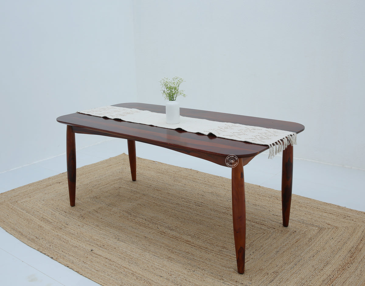 Arcane Wooden 6 Seater Dining Table –  Multiple Colors (Only Table) | Opelhome UAE
