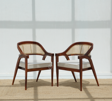 Zeno Wooden Dining Chair – (Only one pcs) | Opelhome UAE