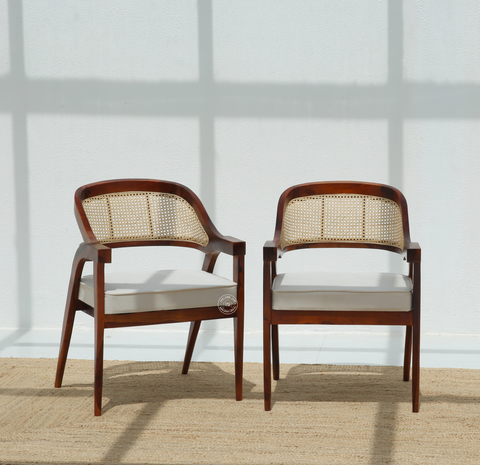 Zeno Wooden Dining Chair – (Only one pcs) | Opelhome UAE