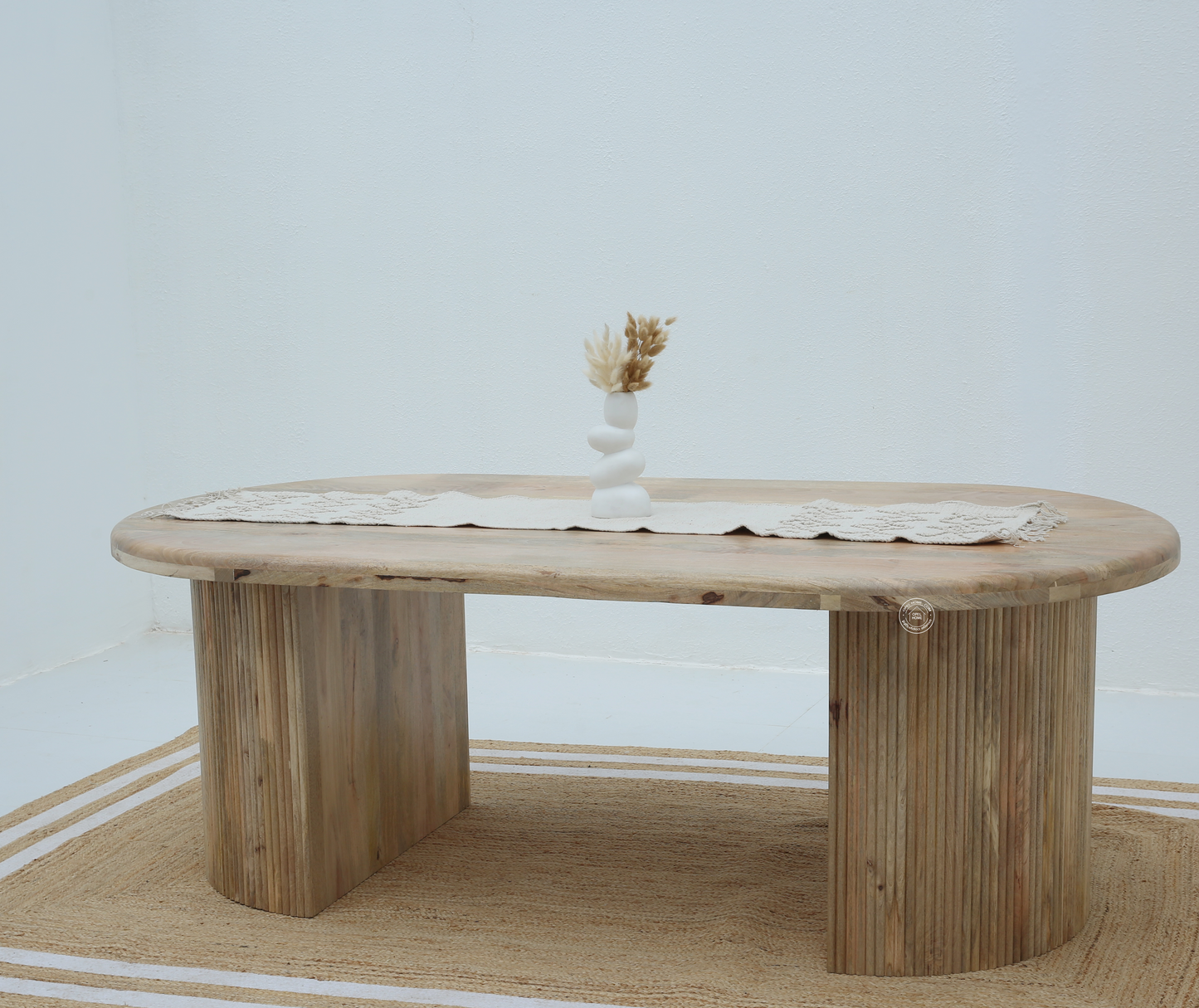 Linea Wooden Dining Table –  Only Table, Multiple Sizes, Solid Mango Wood | Opelhome UAE