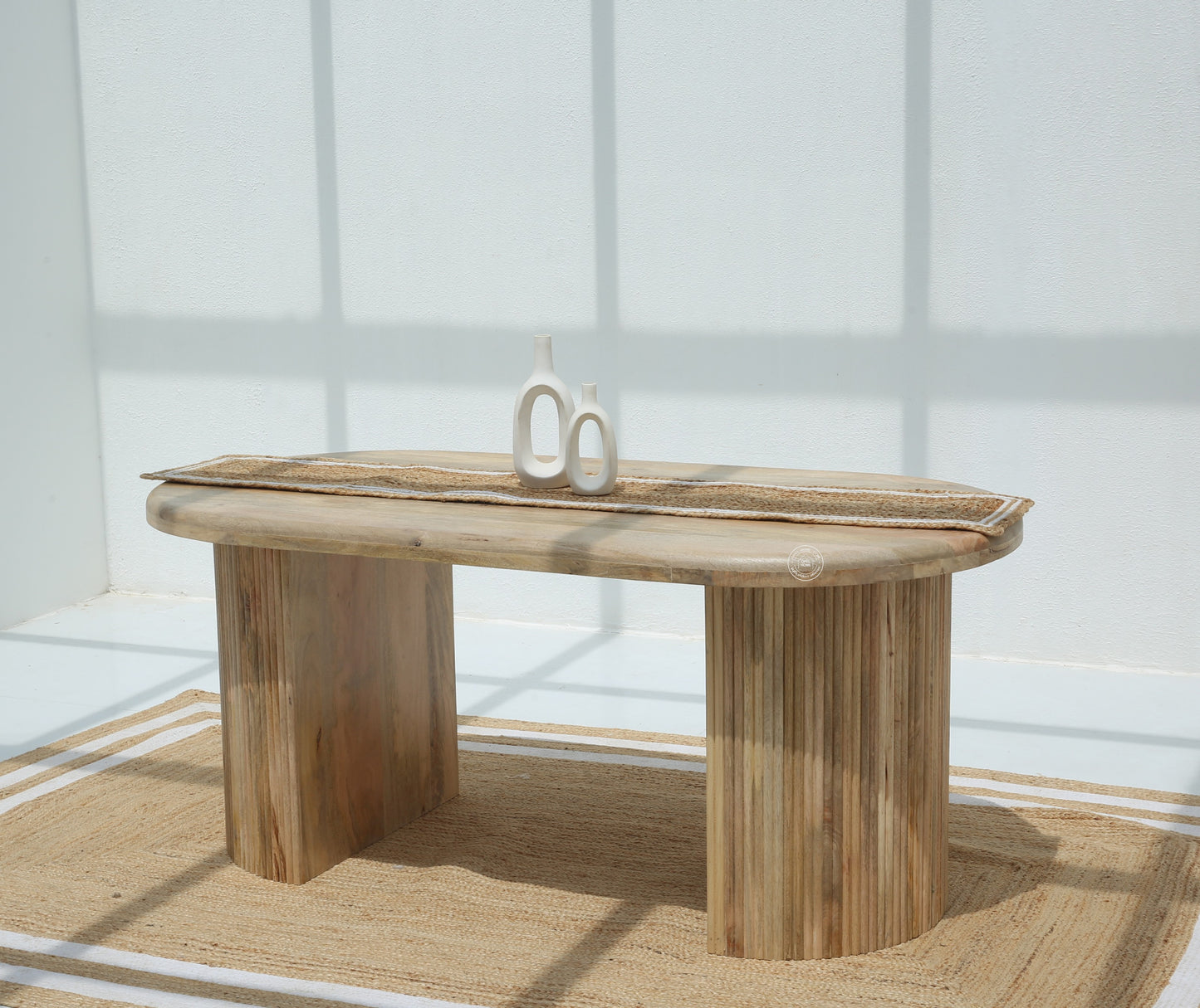 Linea Wooden Dining Table –  Only Table, Multiple Sizes, Solid Mango Wood | Opelhome UAE