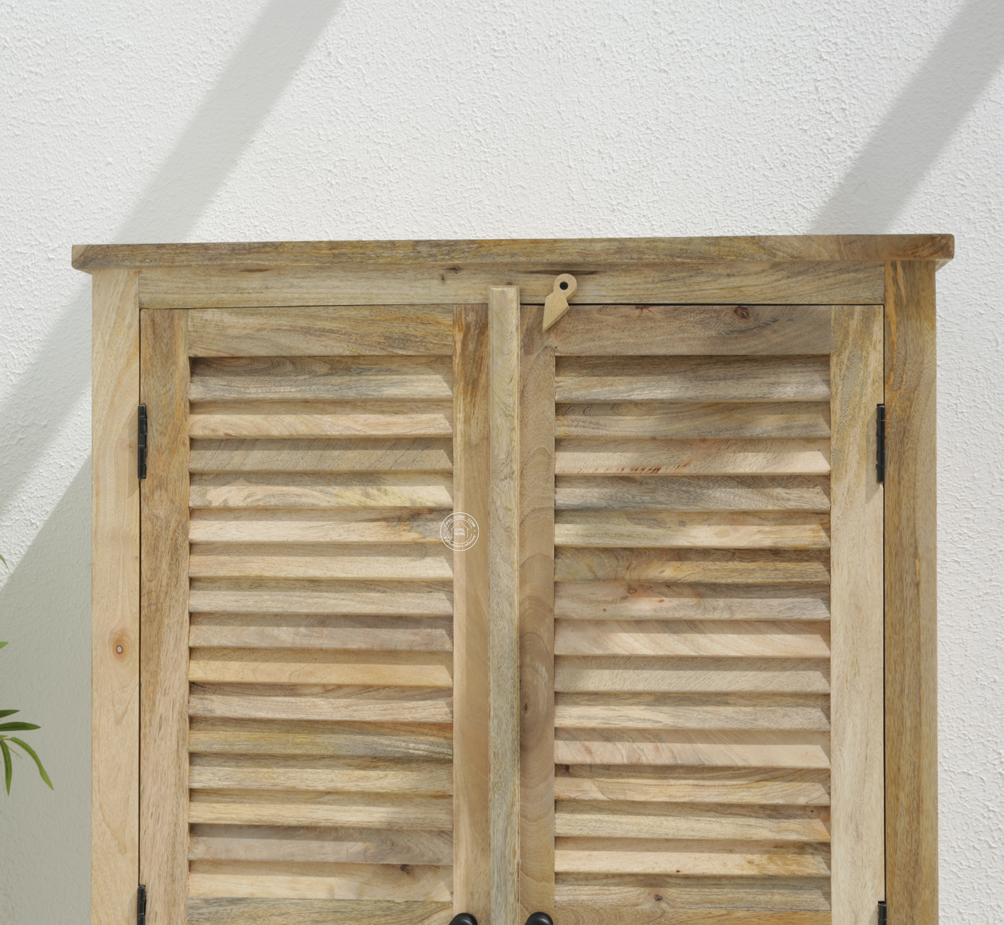 Moiser Solid Mango Wood Shoe Rack – Natural Finish (Medium) | Opel Home UAE