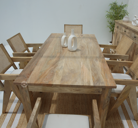 Palette Wooden Dining Table –  Multiple Sizes (Only Table) | Opelhome UAE