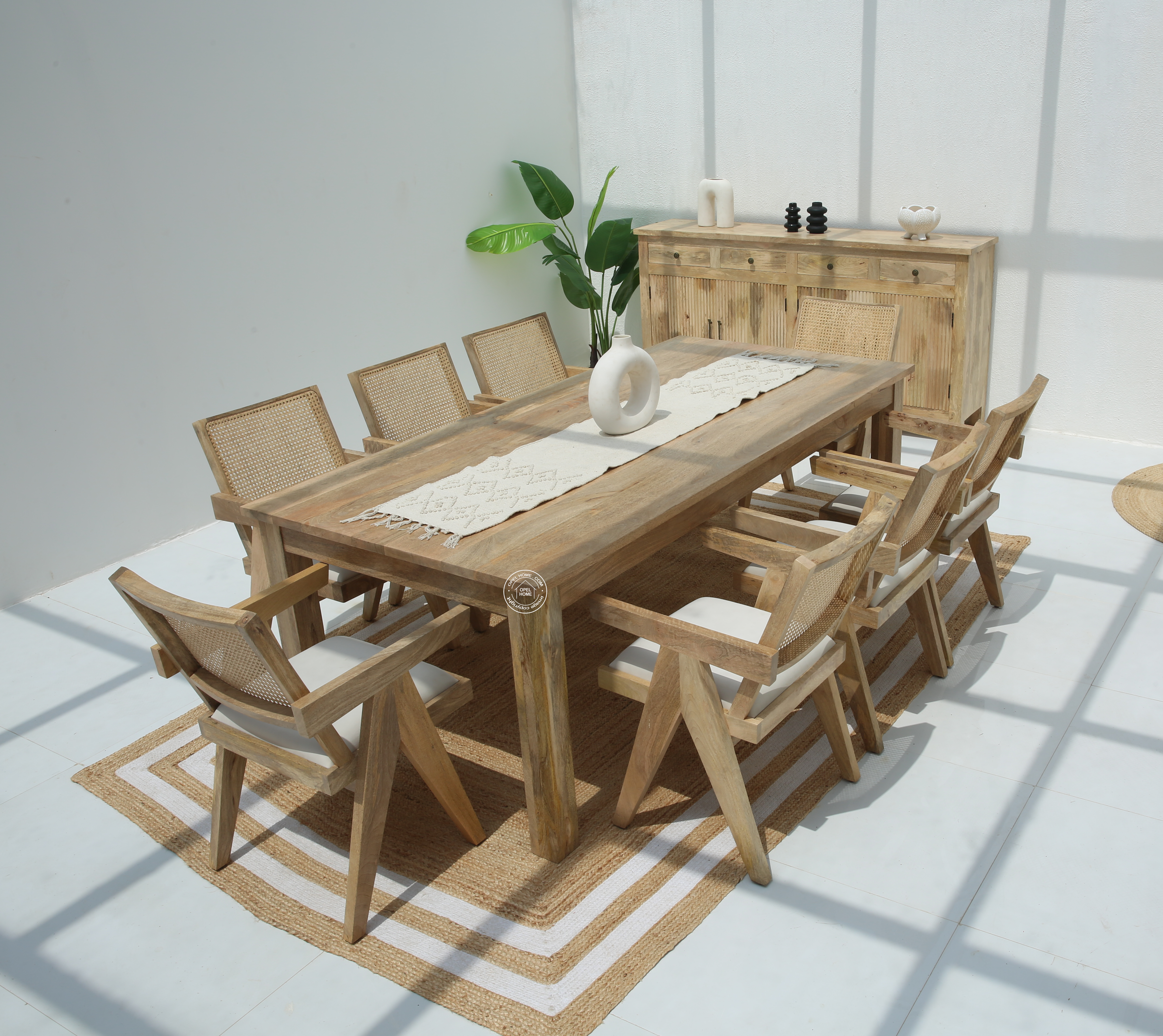 Palette Wooden Dining Table –  Multiple Sizes (Only Table) | Opelhome UAE