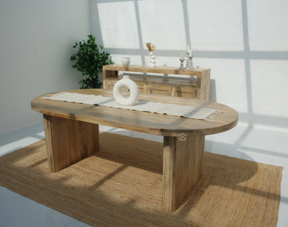 Veya Wooden Dining Table – Only Table, Multiple Sizes, Solid Mango Wood | Opelhome UAE