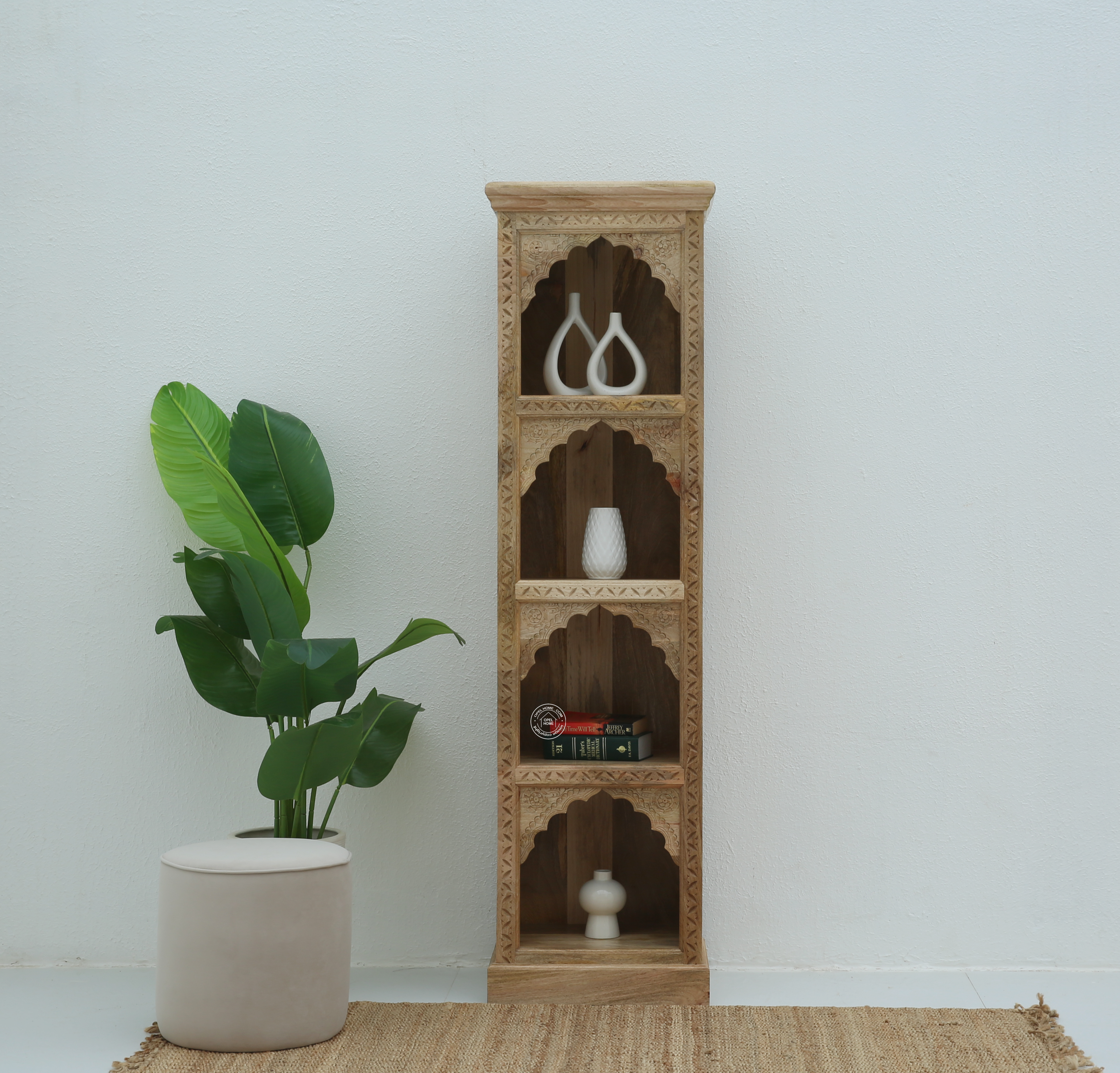 Nuvo wooden Display Shelves Unit (Natural finish)