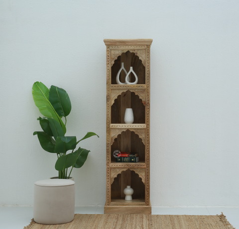 Nuvo wooden Display Shelves Unit (Natural finish)