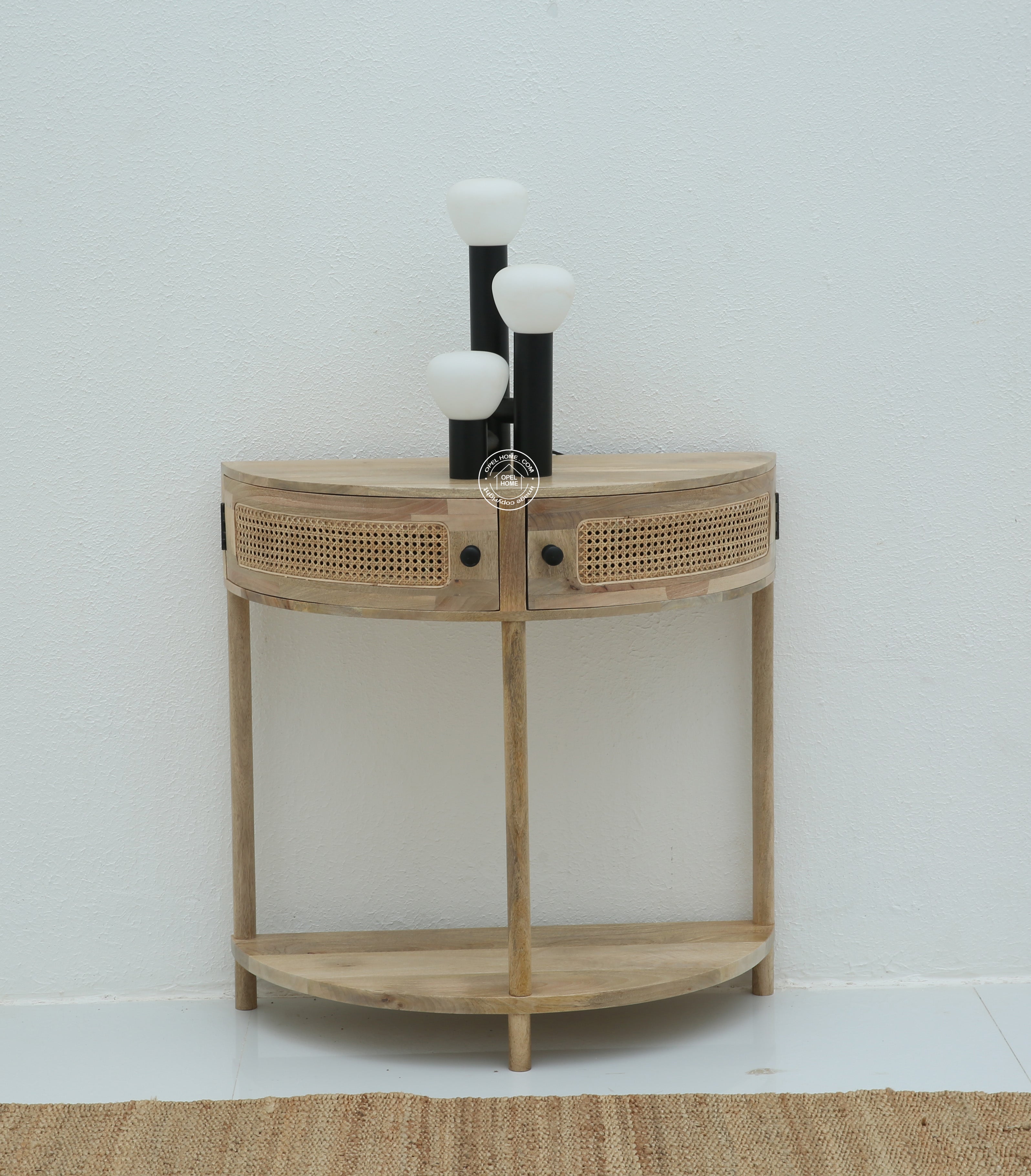Lovett Rattan Console with two door