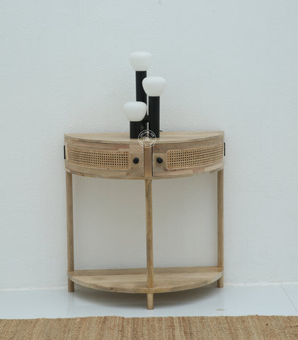Lovett Rattan Console with two door