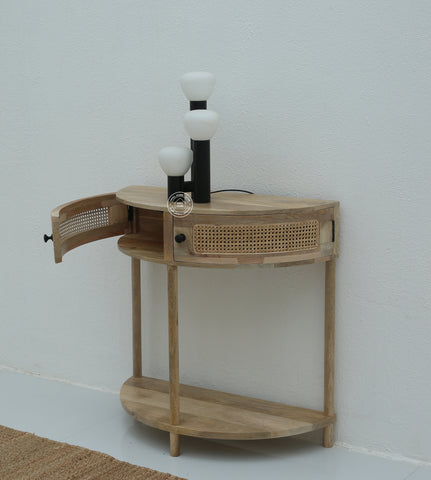 Lovett Rattan Console with two door