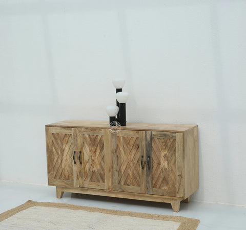 Pearl 4-Doors Wooden Sideboard