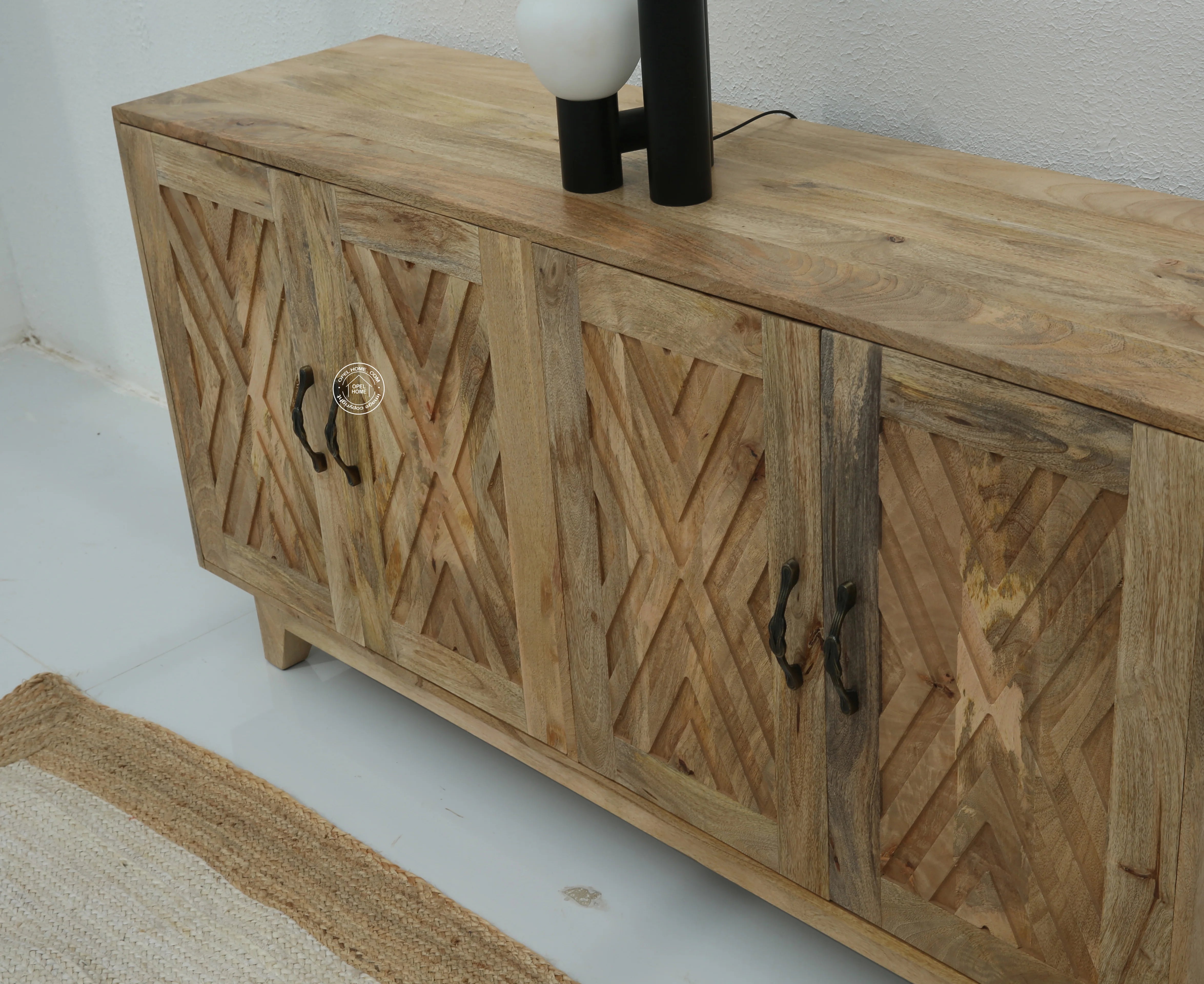 Pearl 4-Doors Wooden Sideboard