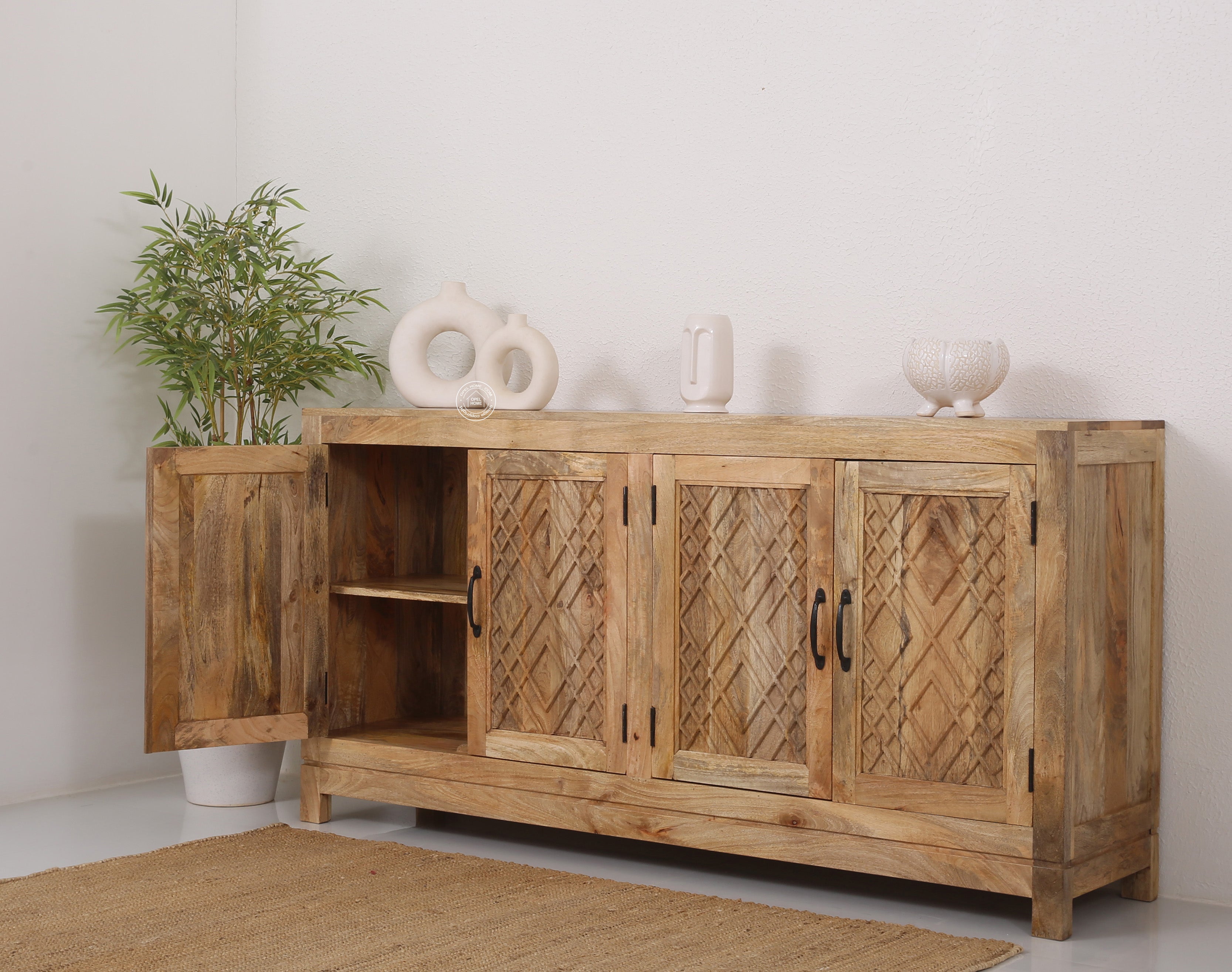 Colton  Wooden 4 door Sideboard