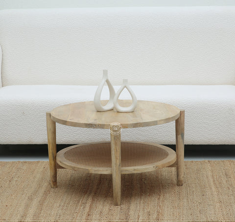 Torron Rattan Round Coffee Table