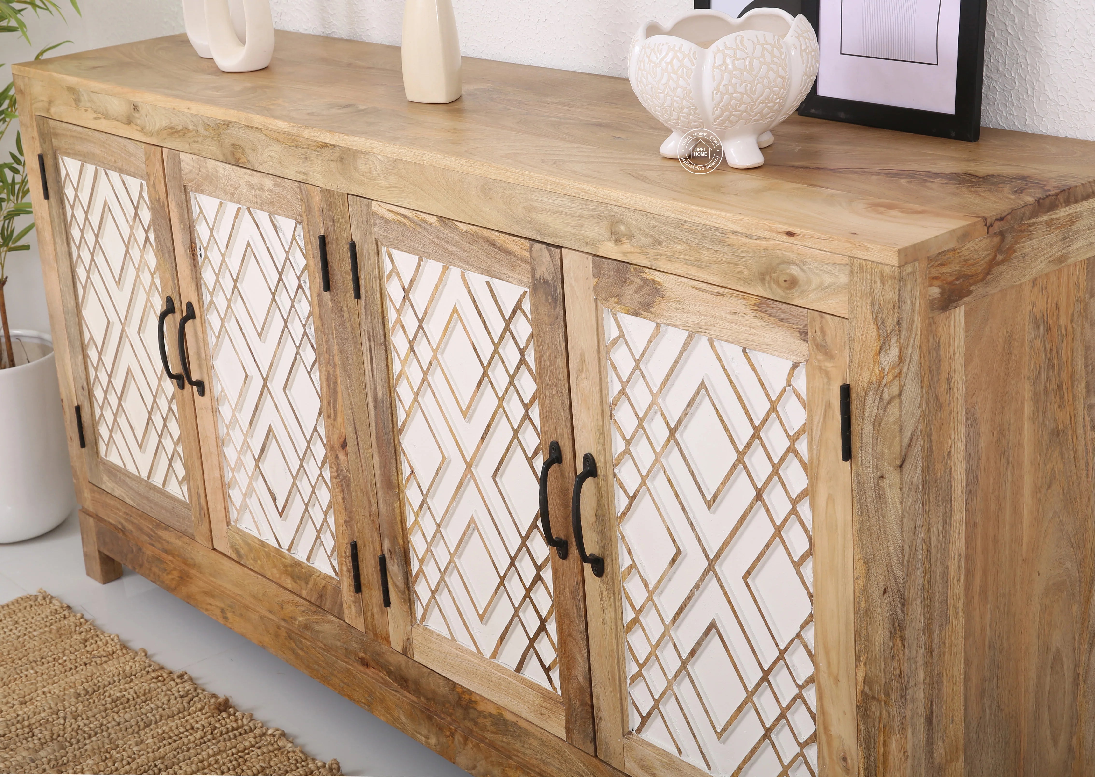 Colton  Wooden 4 door Sideboard