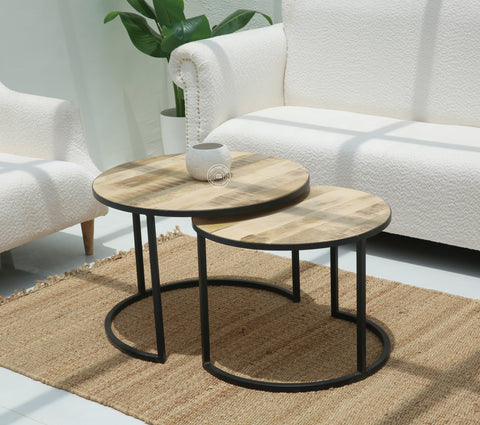 Jacob Nesting Wood Coffee Table
