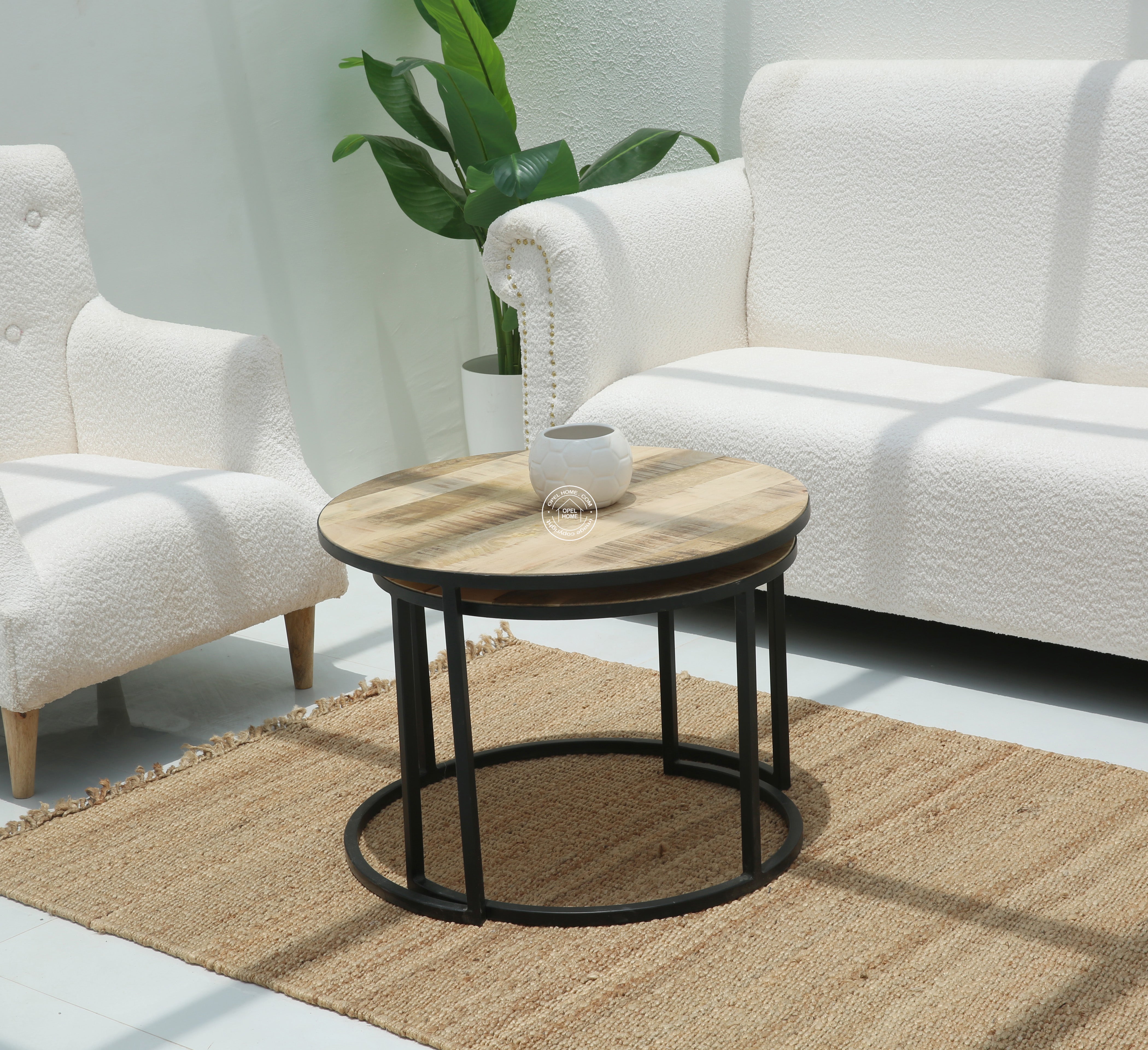 Jacob Nesting Wood Coffee Table
